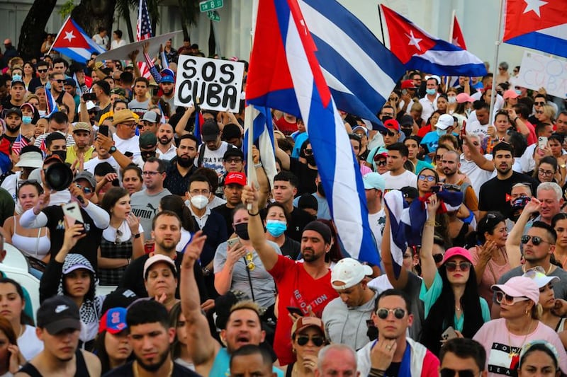 Marcha en Cuba
