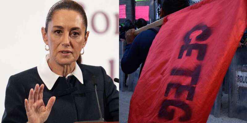 La presidenta condenó las protestas que ha encabezado la ceteg la mandataria emitió su postura en conferencia de prensa matutina