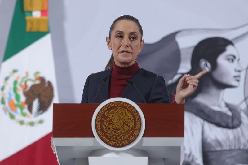 La presidenta Claudia Sheinbaum se quejó de la marcha Claudia Sheinbaum