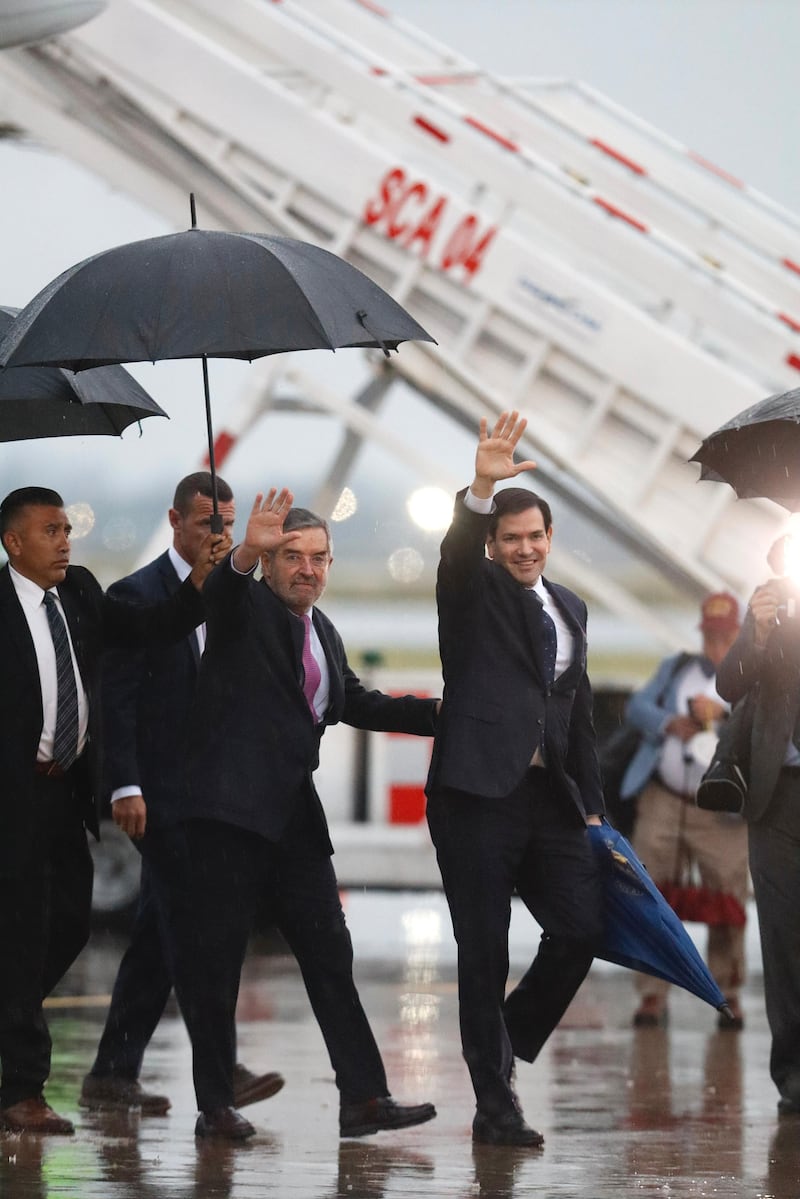 Recepción a Marco Rubio por parte de la Cancillería