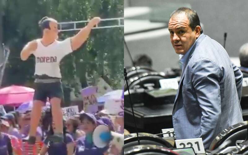 El exgobernador 'estuvo presente' en la marcha del 8M Blanco es acusado de presunto intento de violación
