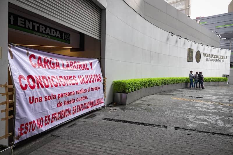 Trabajadores del Poder Judicial de la CDMX realizaron un paro de labores Paro laboral por parte de los trabajadores del Poder Judicial de la Ciudad de México