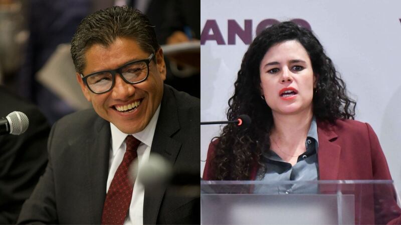 Saúl Monreal y Luisa Alcalde