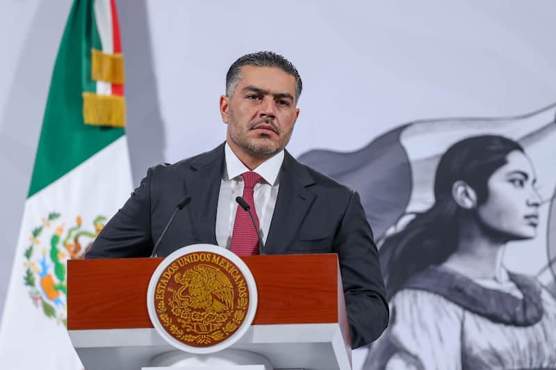 Omar García Harfuch, secretario de Seguridad durante la conferencia matutina de la presidenta. Omar García Harfuch, secretario de Seguridad durante la conferencia matutina de la presidenta.