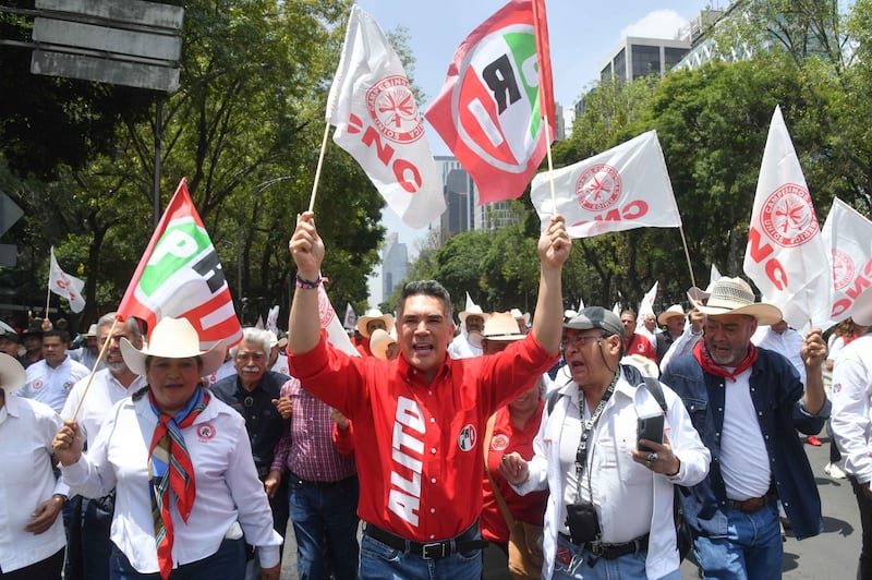Marcha a favor de Alito Moreno
