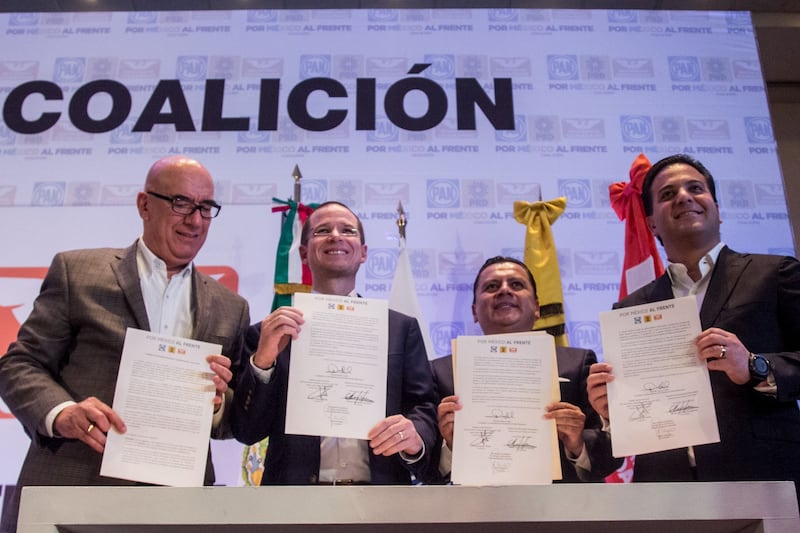 Dante Delgado y Ricardo Anaya