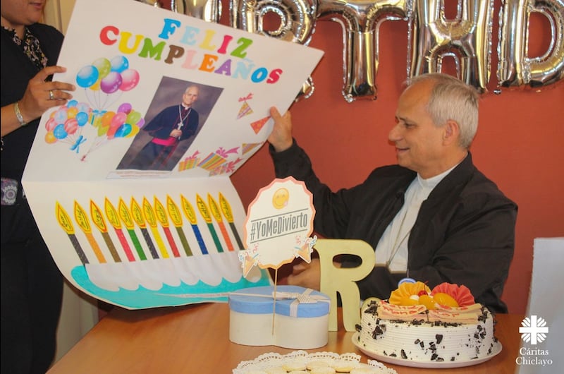 Robert Prevost en su cumpleaños