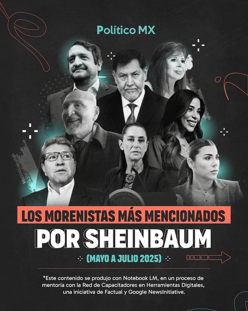 Morenistas mencionados por Sheinbaum