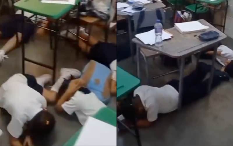 En el estado de Sinaloa se registraron balaceras cerca de una escuela Niños de una escuela de Culiacán, Sinaloa