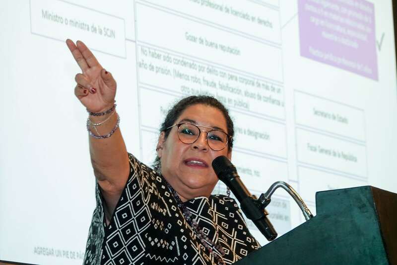 Lenia Batres busca registrar como marca ‘Ministra del Pueblo’ ante el IMPI. La ministras de la Suprema Corte de Justicia de la Nación (SCJN), Lenia Batres.