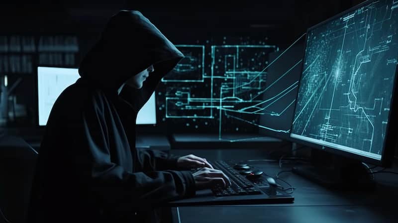 Morena busca controlar datos personales y privacidad. Persona encubierta con sudadera frente a una computadora.