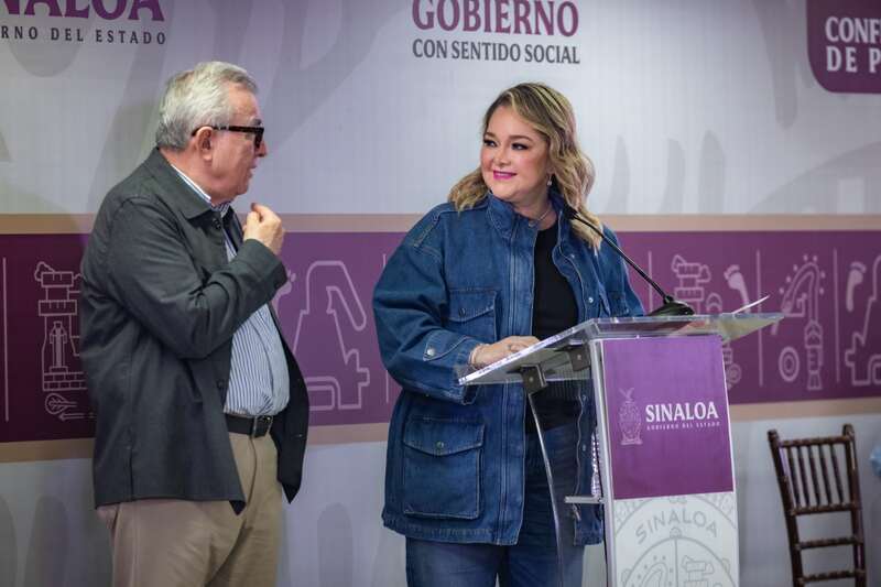 Eneyda Rocha, presidenta del DIF Sinaloa, y Rubén Rocha Eneyda Rocha, presidenta del DIF Sinaloa, y Rubén Rocha