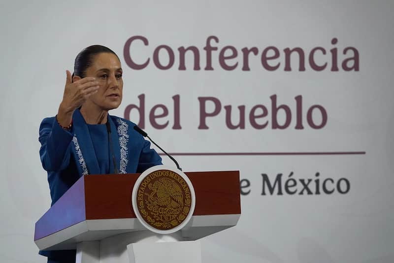 Claudia Sheinbaum, presidenta de México, encabezó la Conferencia del Pueblo, en donde se presentó el programa "Salud Casa por casa" Imágen