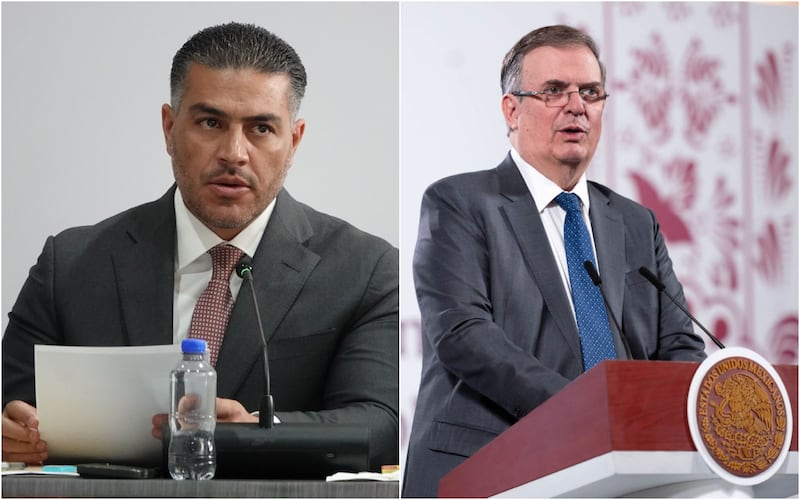 Omar García Harfuch y Marcelo Ebrard