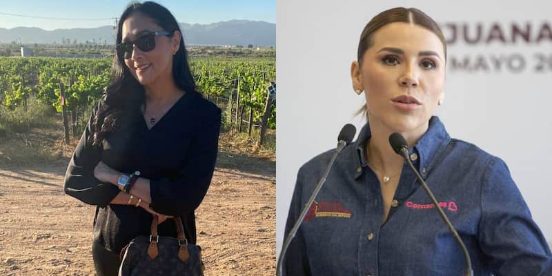 La periodista dijo sufrir amenazas tras investigación de Baja California La periodista y la mandataria en distintos momentos