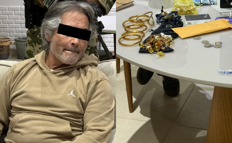 Objetos encontrados durante arresto de Hernán Bermúdez