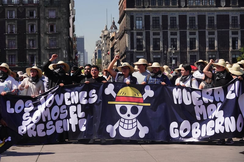 Marcha de la Generación Z en el Zócalo