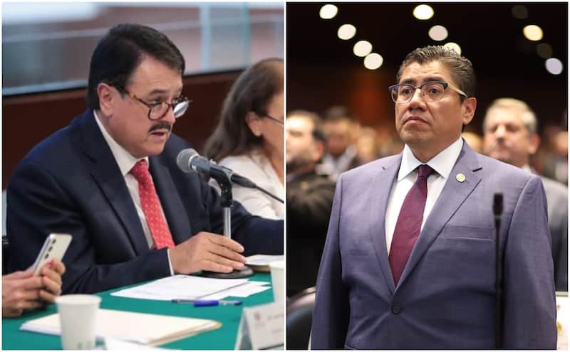 Alfredo Femat Bañuelos, dirigente del PT en Zacatecas, no elegirán a Saúl Monreal para ser candidato a gobernador, pues indicó que el PT “no iría en contra de la presidenta”. Imagen de Alfredo Femat y Saúl Monreal