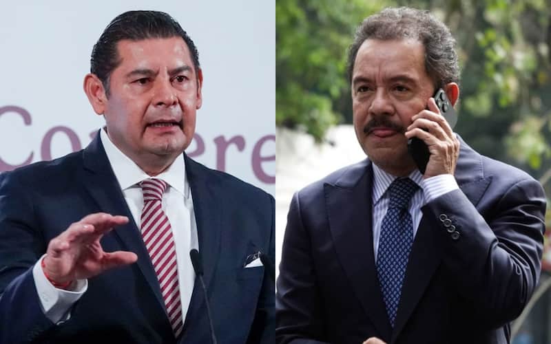 Ignacio Mier busca suceder a su primo en la gubernatura, aún cuando ese implique negar su parentesco Alejandro Armenta Mier, gobernador de Puebla, e Ignacio Mier Velazco, senador de la república