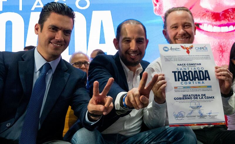 Jorge Romero, Marko Cortés y Santiago Taboada