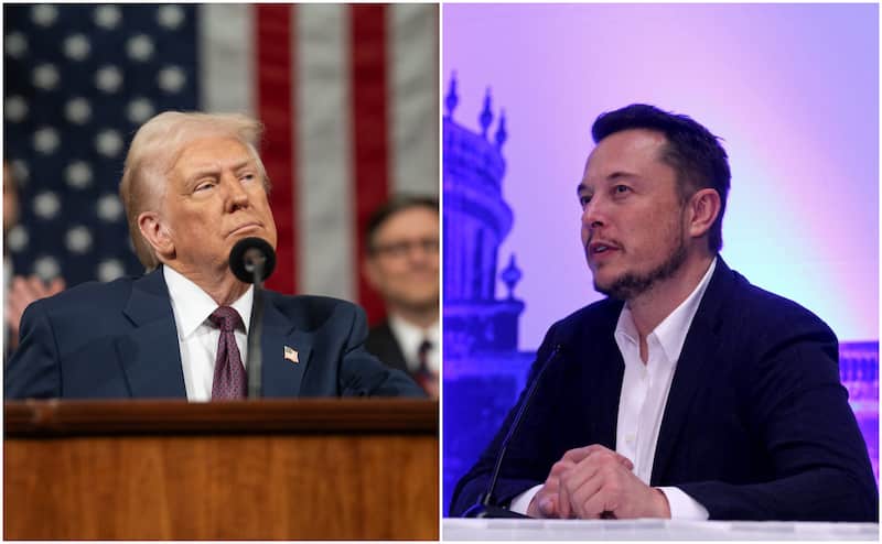 La tensión entre el empresario y el presidente de EUA se reanudó después de casi un mes de “paz”. Imágen de del presidente de EUA y del empresario Elon Musk.