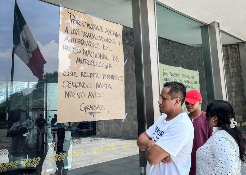 Los museos de la Ciudad de México se vieron afectados esta semana Museo Nacional de Antropología cerró este miércoles por falta de seguridad