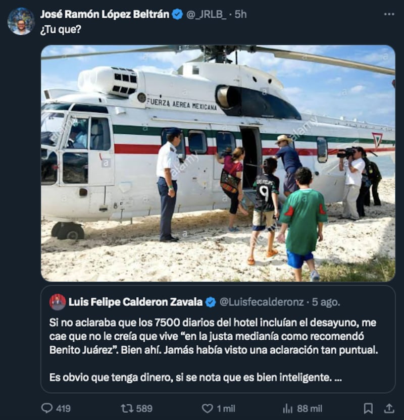 Pleito hijo de Calderón contra hijo de AMLO