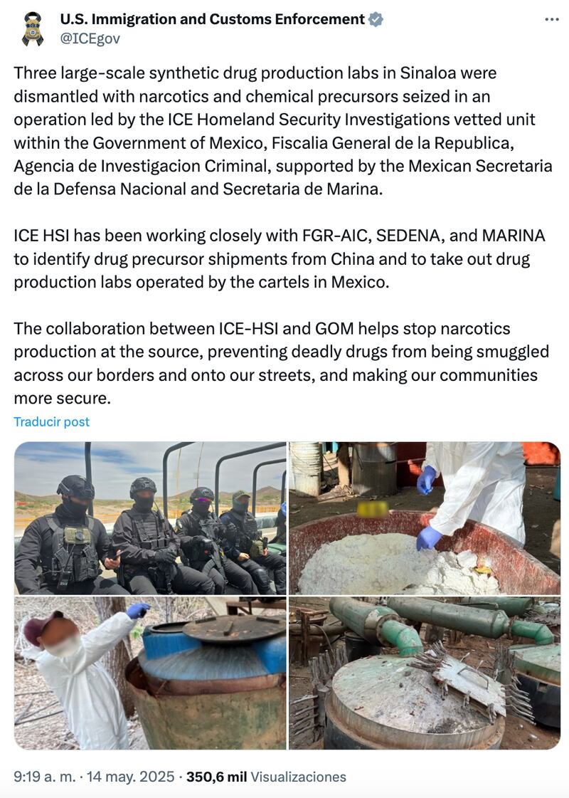 Publicación ICE agentes