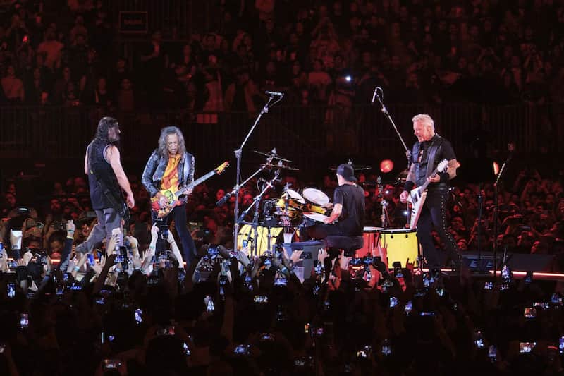Las mejores bandas de heavy metal metallica en concierto