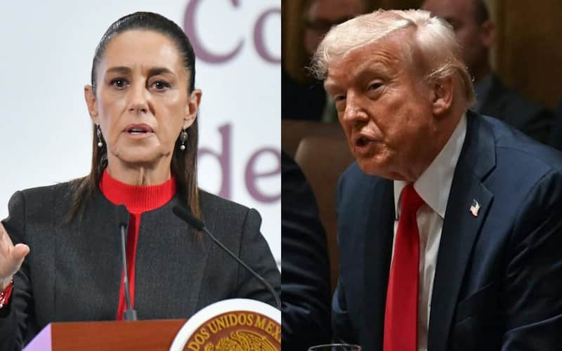 La presidenta de México aseguró que su gobierno y el de EUA ya están en negociaciones La presidenta de México, Claudia Sheinbaum, y el presidente de EUA, Donald Trump