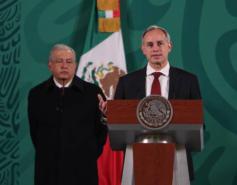 Andrés Manuel López Obrador, presidente de México acompañado de Hugo López Gatell, subsecretario de Subsecretario de Prevención y Promoción a la Salud, durante la conferencia matutina que se lleva a cabo en Palacio Nacional. Andrés Manuel López Obrador, presidente de México acompañado de Hugo López Gatell, subsecretario de Subsecretario de Prevención y Promoción a la Salud, durante la conferencia matutina que se lleva a cabo en Palacio Nacional.