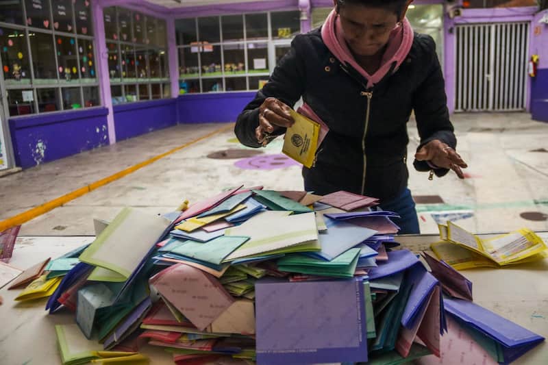 La elección judicial ha sido criticada por la baja participación ciudadana Boletas de la elección judicial del 1 de junio