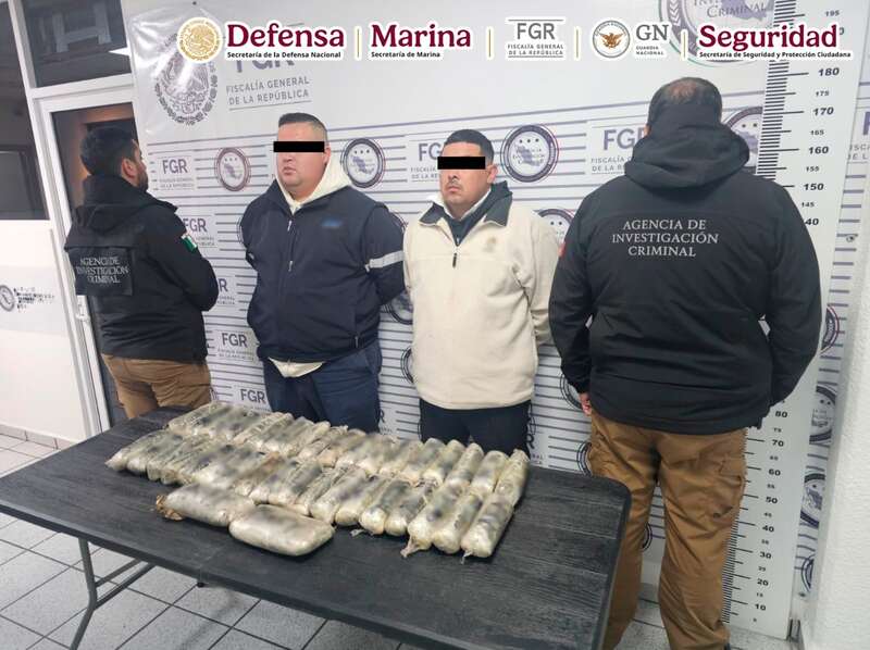 El Gabinete de Seguridad realizó operativos en Sonora y BC donde aseguró drogas. Operativos en Sonora y BC