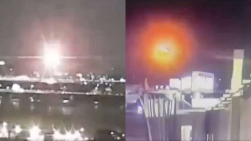 Momento exacto en que avión se impactó con helicóptero en Washington. Este fue el momento exacto del accidente en Washington.