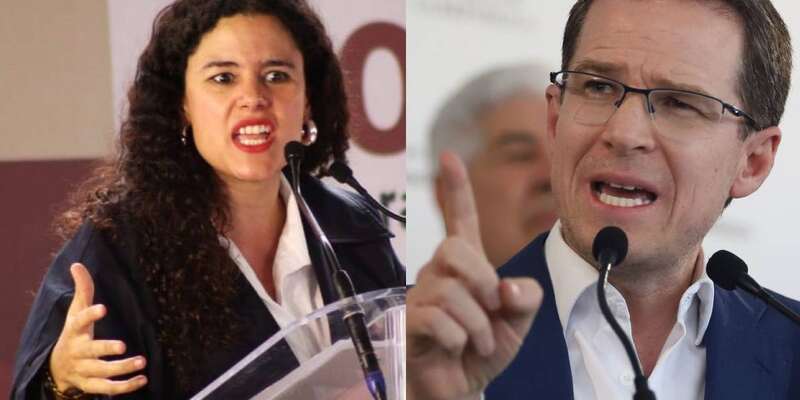 La dirigente de Morena se lanzó contra el senador panista Luisa y Anaya en diferentes eventos oficiales