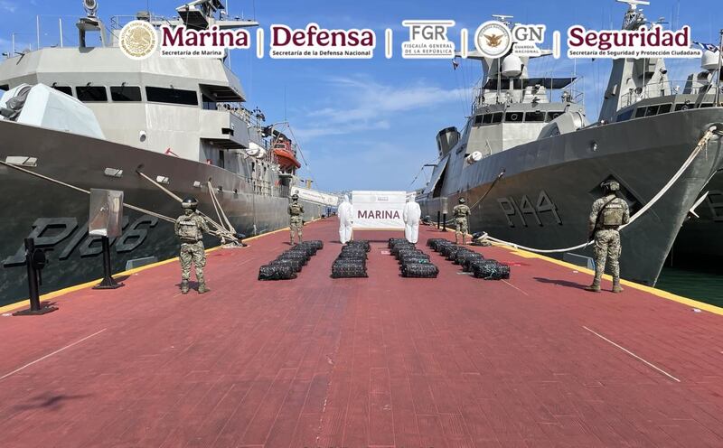 Gabinete de Seguridad asegura cocaína en Guerrero