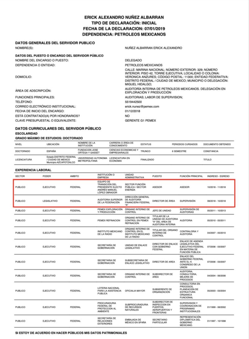 Declaración de Nuñez