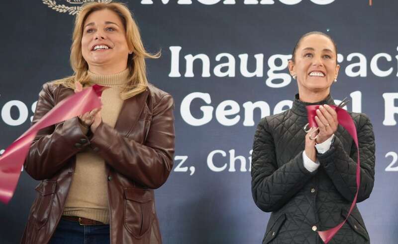 Claudia Sheinbaum, presidenta de México y Maru Campos, gobernadora de Chihuahua Claudia Sheinbaum defendió a la gobernadora de Chihuahua de abucheos
