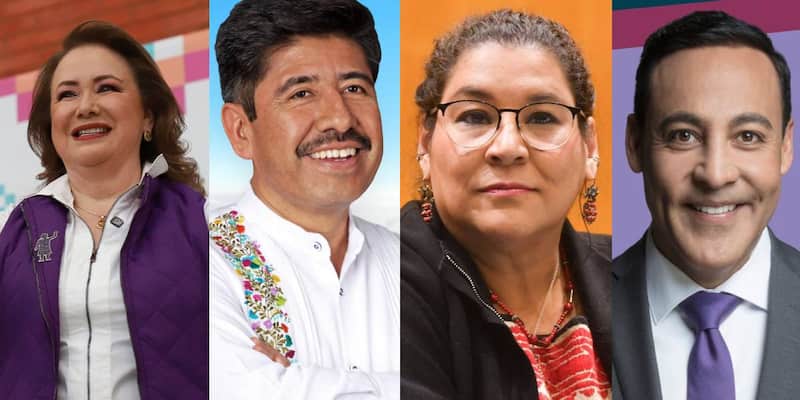 De acuerdo con los resultados preliminares ellos son los que han obtenido más votos Las y los candidatos en distintos eventos y sus redes sociales