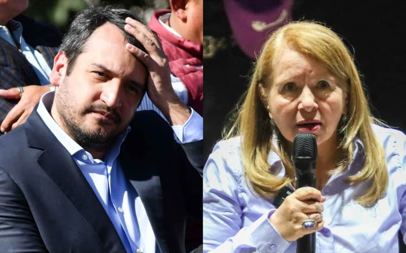 El dirigente morenista fue visto en un aeropuerto con la ministra Loretta Ortiz El secretario de Organización de Morena, Andy López Beltrán y la ministra Loretta Ortiz Ahlf