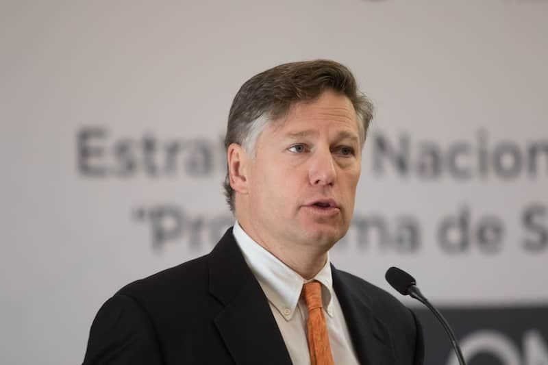 Chistopher Landau, exembajador de EUA en México. Donald Trump propuso a Chistopher Landau como subsecretario de Estado.