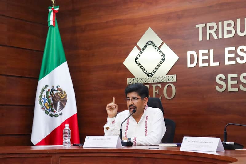 Hugo Aguilar Ortiz. Hugo Aguilar Ortiz, virtual presidente de la Suprema Corte, hablando en un evento.