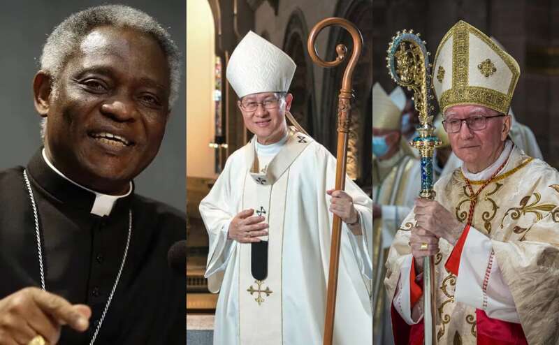 Los sucesores papa Pietro Parolin, Luis Antonio Tagle y Peter Turkson suenan como los favoritos para suceder a Francisco