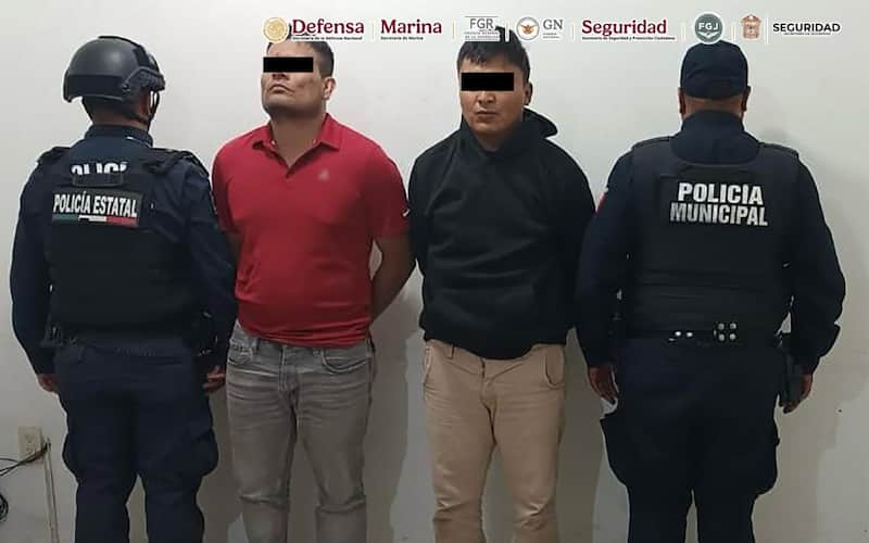 Los dos detenidos fueron identificados como Edgar y Brayan Foto de los dos integrantes de la Familia Michoacana