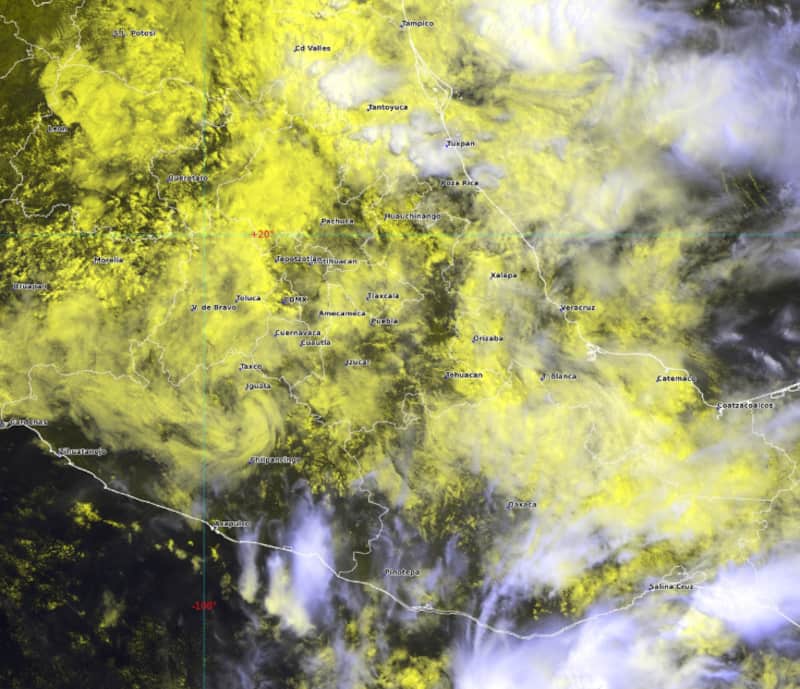 La Ciudad de México y sus alrededores estarán bajo las lluvias por los próximos 4 días. Imágen