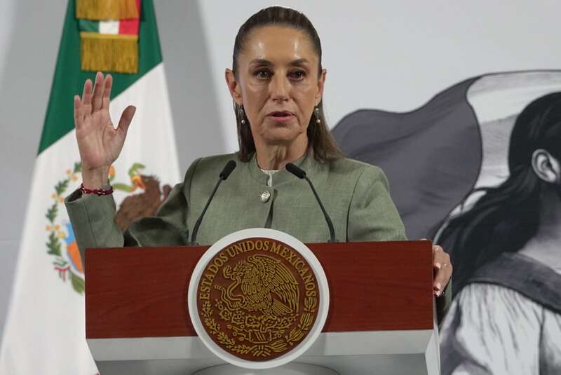 Claudia Sheinbaum, presidenta de México. Sheinbaum en su conferencia de prensa matutina.