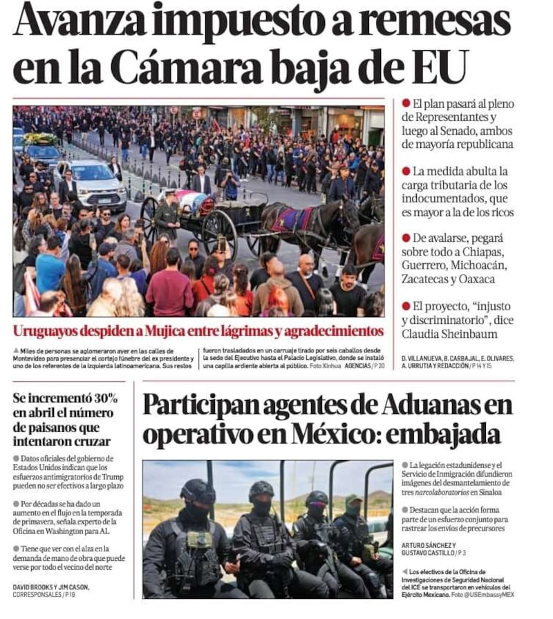 Primera Plana La Jornada