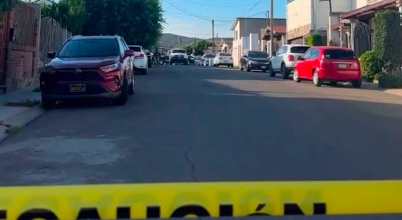 Escena del crimen del asesinato de la regidora de Tecate, Baja California, María de Jesús Quijada