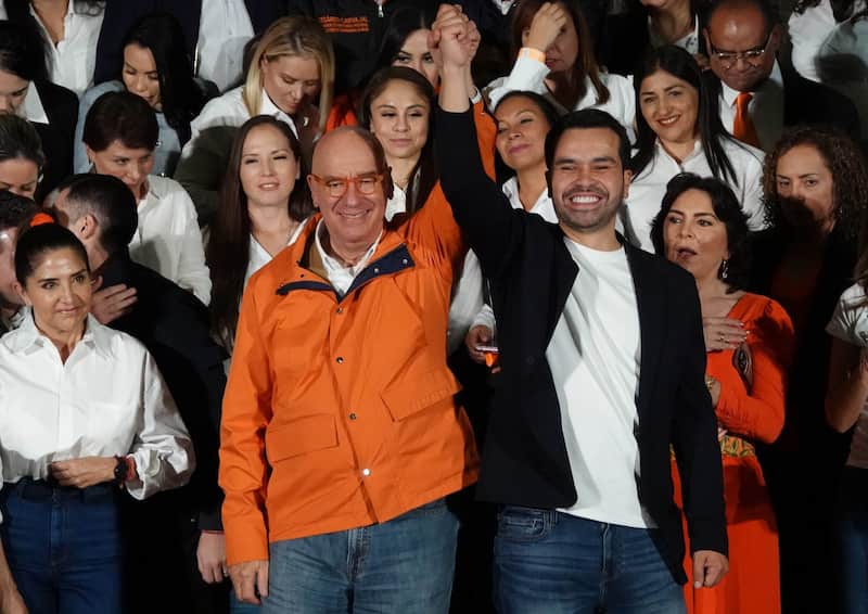 Dante Delgado, expresidente nacional de Movimiento Ciudadano, y Jorge Álvarez Máynez, actual dirigente. Dante Delgado, expresidente nacional de Movimiento Ciudadano, y Jorge Álvarez Máynez, actual dirigente.