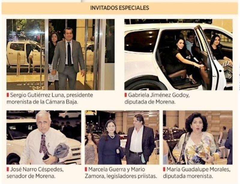 Invitados fiesta Pedro Haces